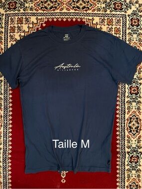 Billabong Men's Navy Script Logo Short Sleeve Tee